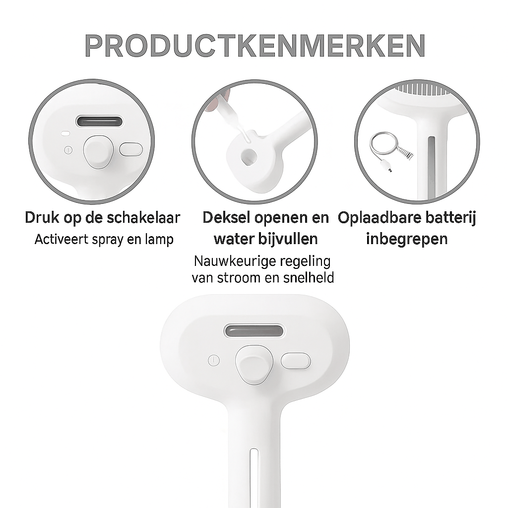 SteamCare™ | Professionele Stoomborstel voor Huisdieren 🐾
