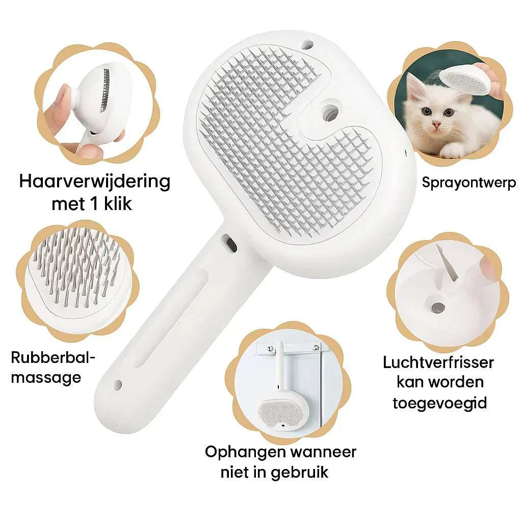 SteamCare™ | Professionele Stoomborstel voor Huisdieren 🐾