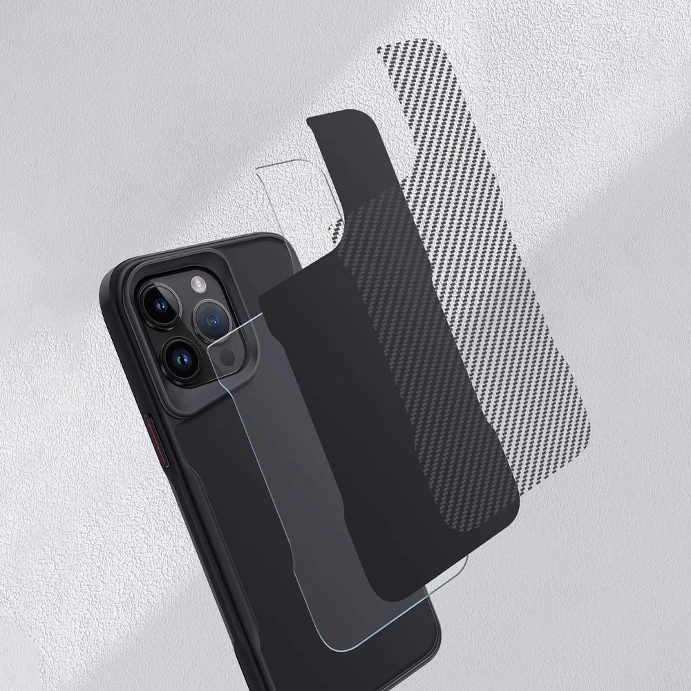 📱 Luxe Carbon Telefoonhoesje met MagSafe Ringhouder