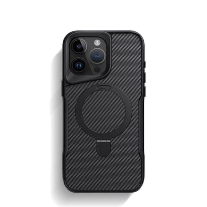 📱 Luxe Carbon Telefoonhoesje met MagSafe Ringhouder